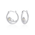 Lapis Gemstone Sphere Drop Earrings
