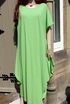 Tall Womens' Italian Cotton Very Long Loose Slip-on Dress (Copy)