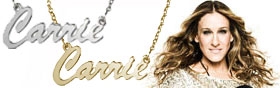 carrie name necklace