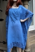 Womens Italian Cotton Lacey Kaftan Dress (was 45)