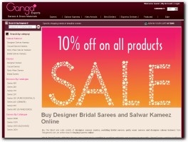 http://www.gangasaris.com website