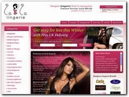 http://www.la-la-lingerie.co.uk website