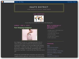 http://www.HauteDistrict.blogspot.com website
