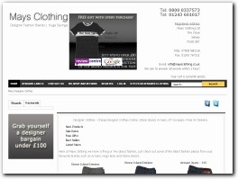http://www.maysclothing.co.uk website