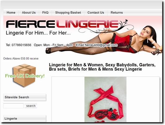 http://www.fiercelingerie.co.uk/ website