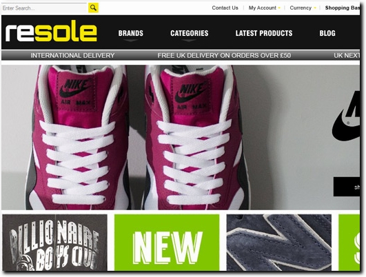 http://www.resole.co.uk website
