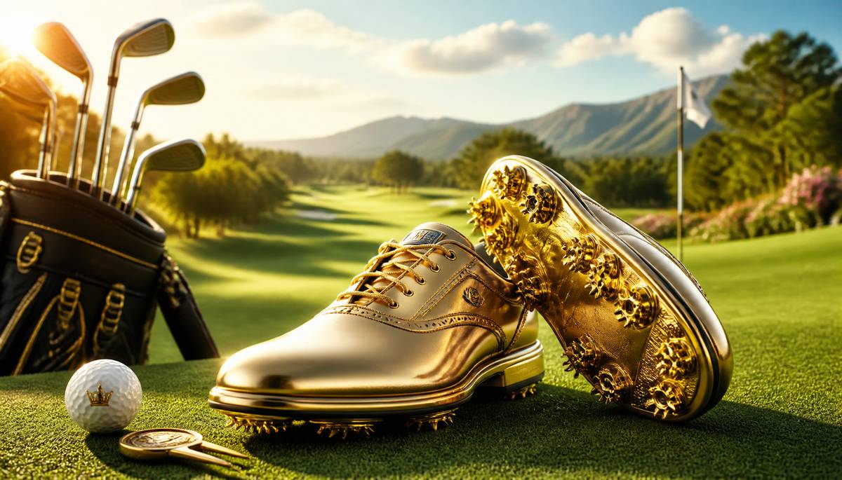 Gilded Steps: The Subtle Art of Choosing Golden Golf Shoes