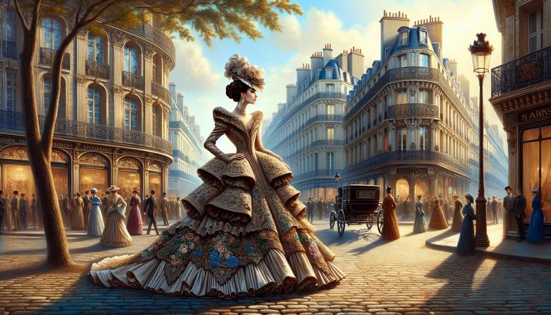 Haute Coutures Birth: 19th Century Parisian Fashion