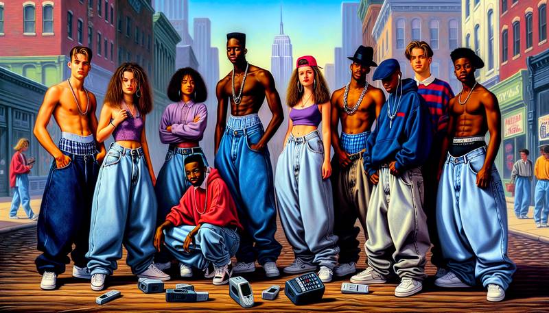 Hip Hops Baggy Jeans: 1990s Urban Streetwear