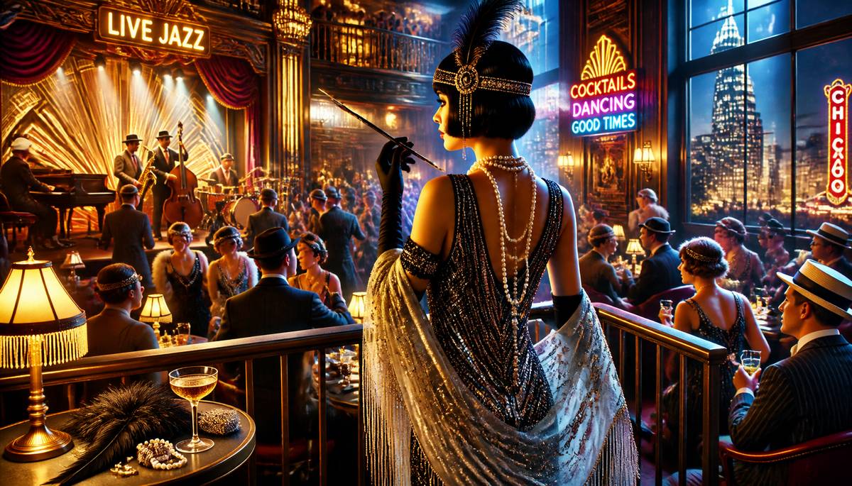 Jazz Age Glitz: Sequins and Shawls of 1920s Chicago