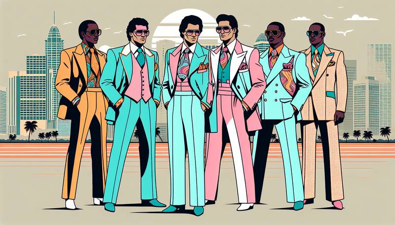 Miami Vice Suits: 1980s Pastel-Colored Menswear