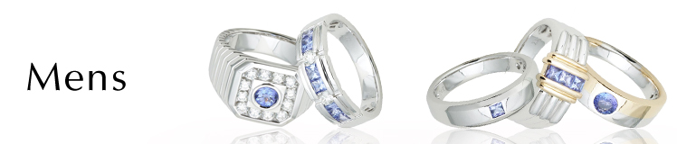 Tanzanite Mens Rings