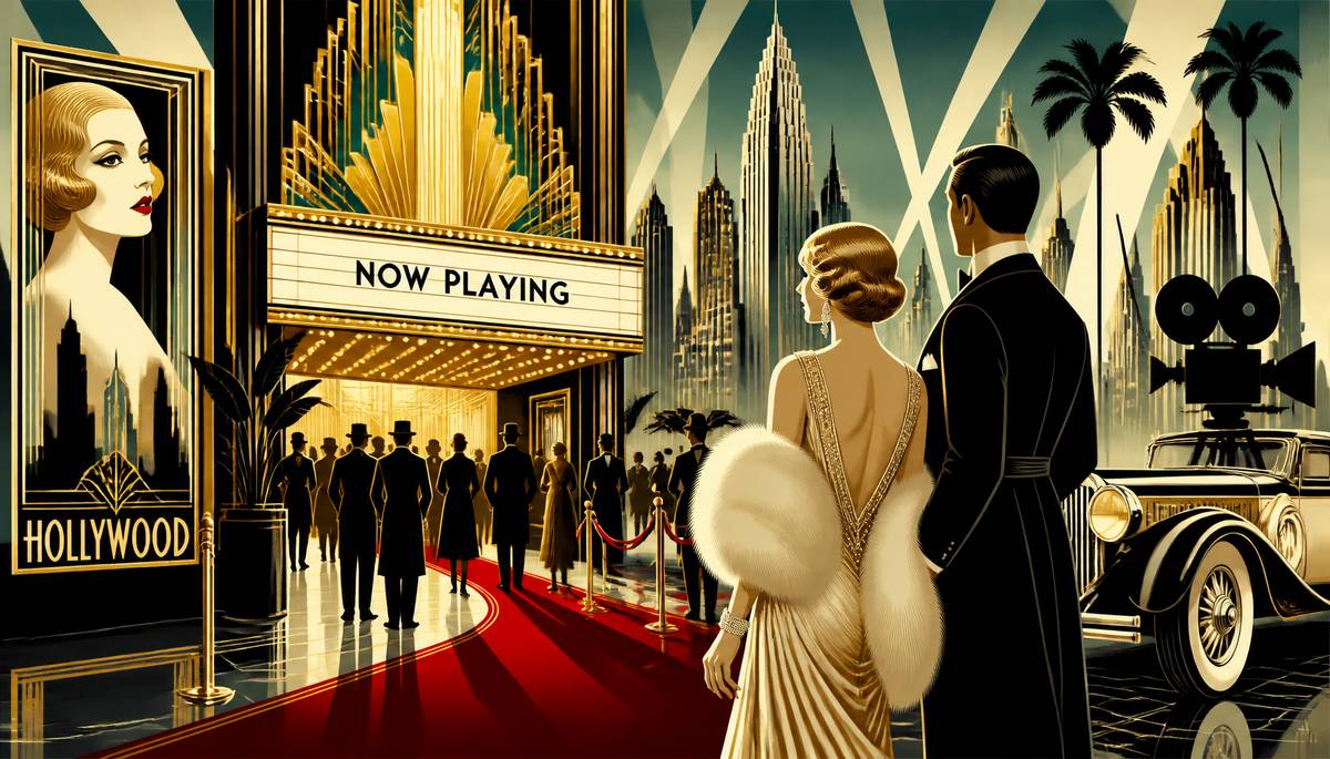 Art Deco and the Silver Screen: 1930s Hollywood Elegance