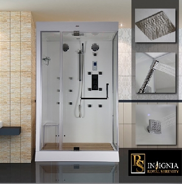 Luxury steam shower enclosure