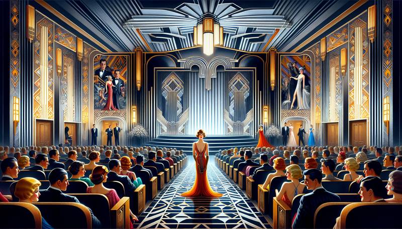 Art Deco and the Silver Screen: 1930s Hollywood Elegance