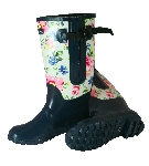 2tone Floral Extra Wide Fit Welly