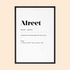 Alreet Geordie Definition Print