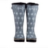 Ankle Height Rain Boots - Navy Blue Gloss - Wide Foot