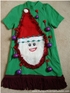 Green Christmas Dress with Santa