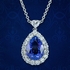 Edwardian Style Sapphire Diamond Cluster Ring 2.42ct Natural Sapphire