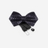 BLACK MATT CACTUS CERAMIC BOW TIE