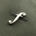 Personalised Solid Silver Initial Y Cufflinks