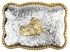 Gold Plated Rodeo Steer Belt Buckle