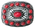 Red Imitation Stone Belt Buckle