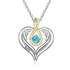 Yellow Gold Heart Family Tree Necklace x