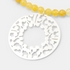 Wattle Wreath on Golden Jade Beaded Necklace