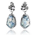 Sterling Silver Roman Glass & Pearl Earrings