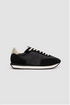 International Runner Black Lightweight Nylon Trainer