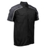 Milwaukee Motorcycle Clothing Co. MDM11601 Men's Black and Grey Button Up Mechanic Shirt w/ Reflective Stripe