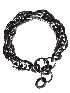 NEW! ROPE Bracelet - Black & Gunmetal