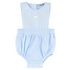BABY GIRL BLUE TEXTURED ROMPER