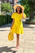 Yellow Poplin Dress