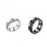Chain Spinner Ring, Chain Ring, Anxiety Ring, Silver, Black, Rotating Ring, Women and Men, Worry Ring UK