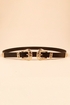 Wide Chain-Link PU Leather Belt!