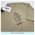 Father's Day men's t-shirt personalised portrait outline - left chest