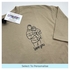 Father's Day men's hoodie personalised portrait outline - left chest