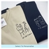 Father's Day Men's sweatshirt personalised portrait outline- left chest