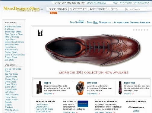 https://www.mensdesignershoe.com website
