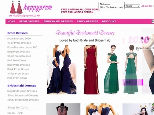 https://happyprom.co.uk/ website