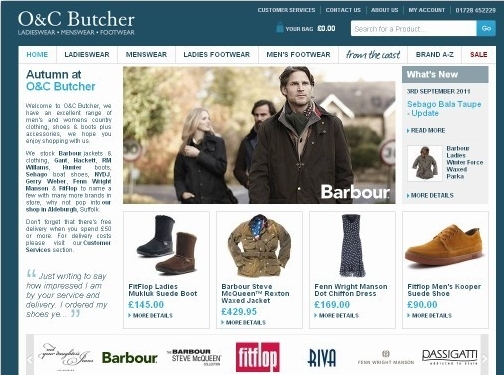 https://www.ocbutcher.co.uk website