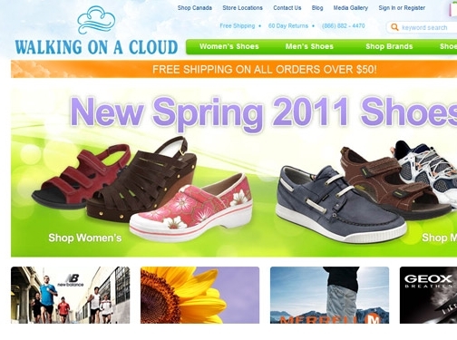 walking on a cloud shoe store